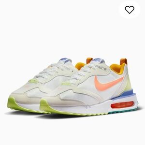 Nike Air Max Dawn "White/Peach Cream/Lt Liquid Lime" Women's Shoe Size 9